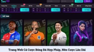 Trang web cá cược bóng đá hợp pháp, nên cược lâu dài
